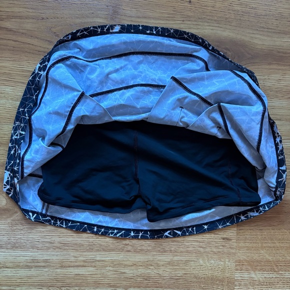 Lululemon Pace Rival Skirt II Sugar Crush Multi / Black Size 6 - Picture 7 of 10